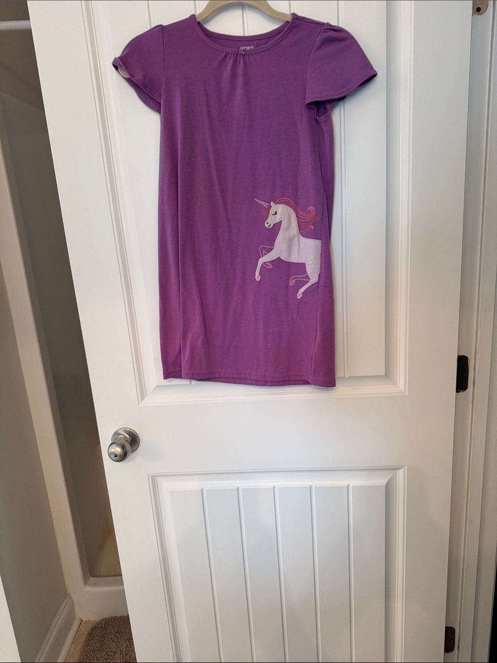 Carter's Purple Girls' Tee Top with White Logo